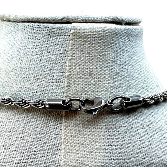 Stainless Steel Cross Necklace & Saint Benedict Bracelet.  B90 - Picture 12 of 16